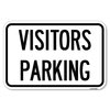 Signmission Parking Lot Sign Visitors Parking Heavy-Gauge Aluminum Sign, 12" x 18", A-1218-24622 A-1218-24622